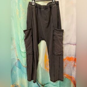 Free People Movement Cargo Joggers pant- Faded Black